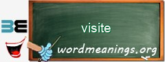 WordMeaning blackboard for visite